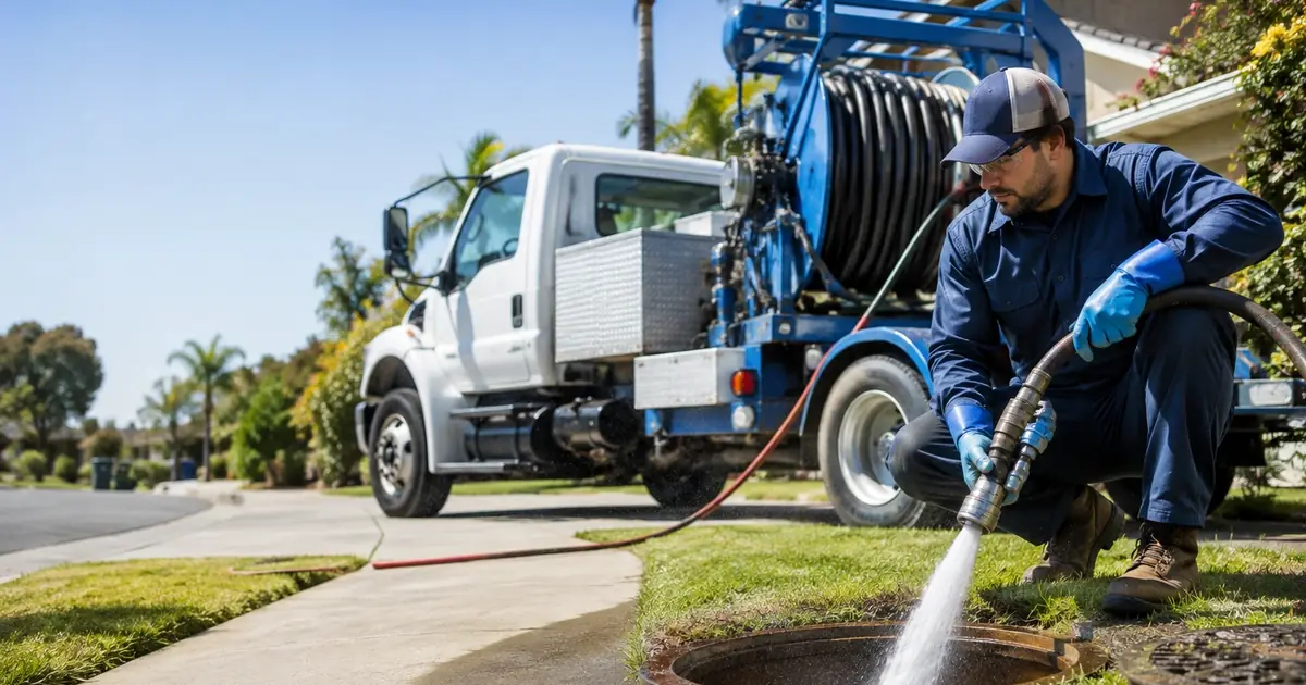 Hydro jet sewer cleaning South Pasadena