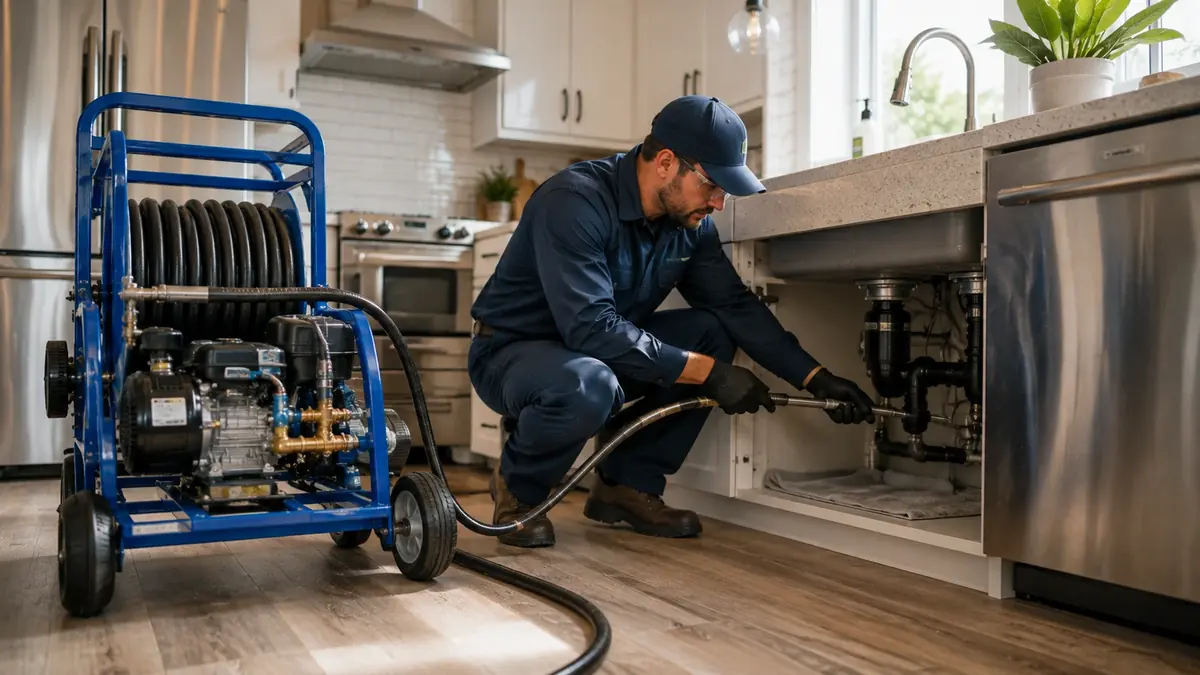 Kitchen Drain Hydro Jetting in South Pasadena